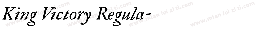 King Victory Regula字体转换